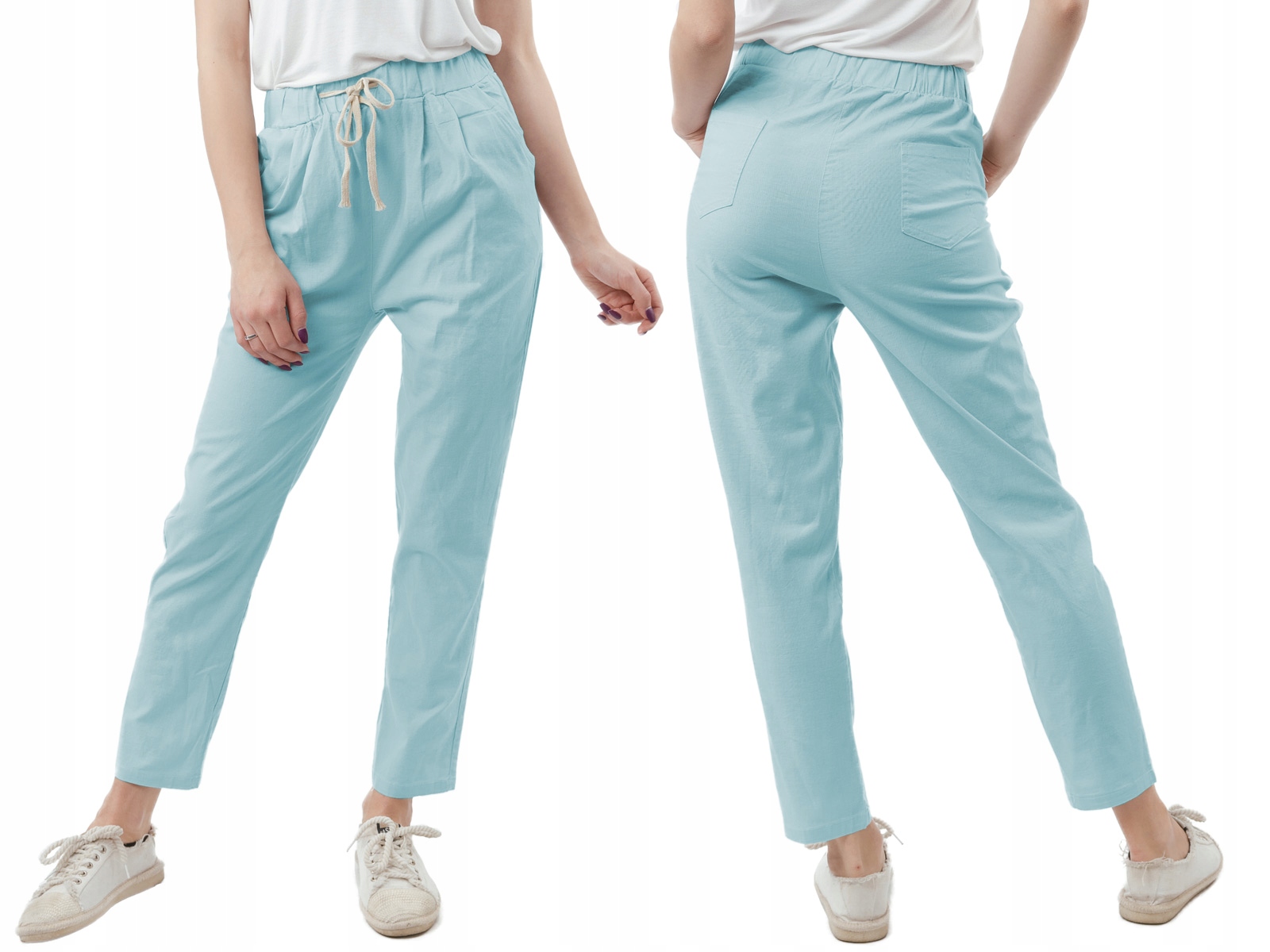 

Cienkie Spodnie Damskie Bawełniane 199-13 r L/XL