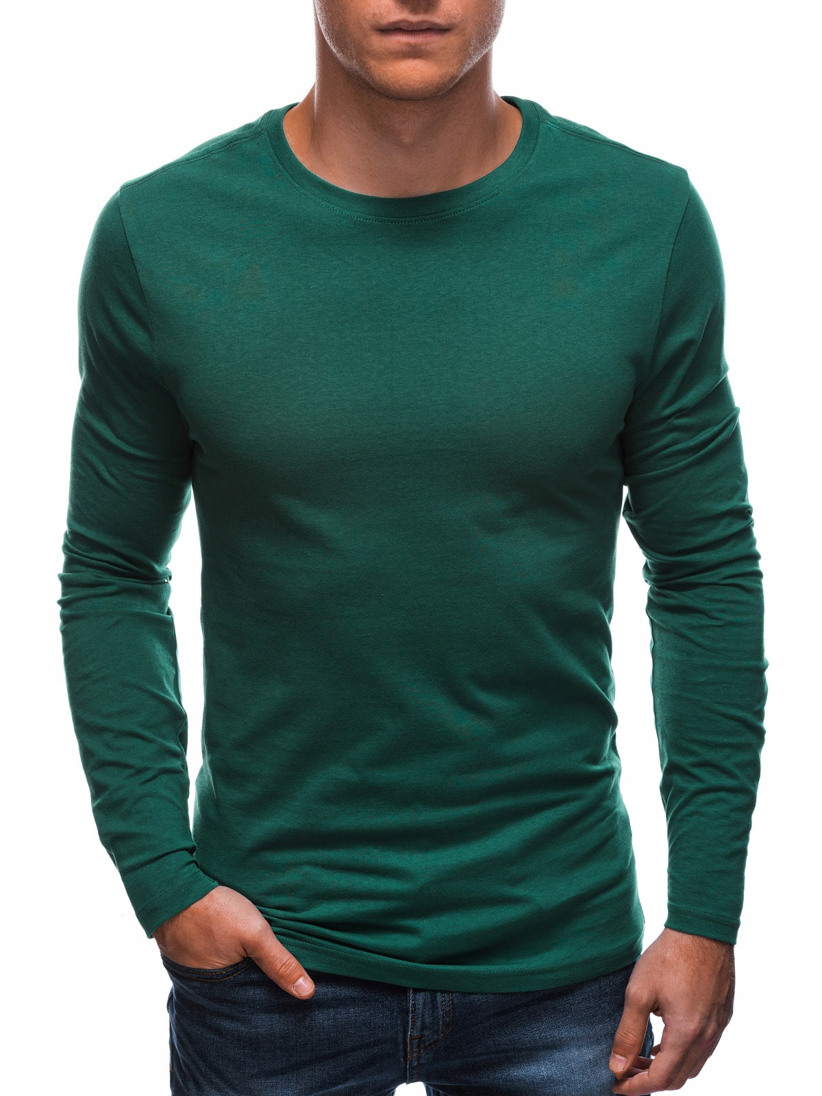 

Longsleeve męski bez nadruku 148L ciemnoziel. XXL