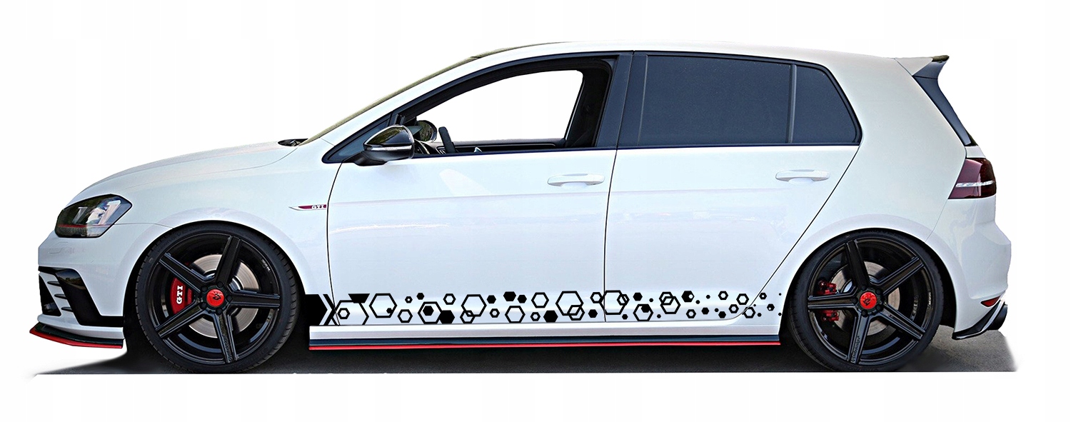 STRAP STICKER ON the SIDE of the HEXAGON 220X14CM CAR