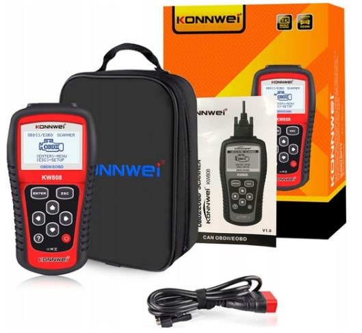 Interfejs Diagnostyczny Tester OBD2 Poprawiony Skaner KONNWEI