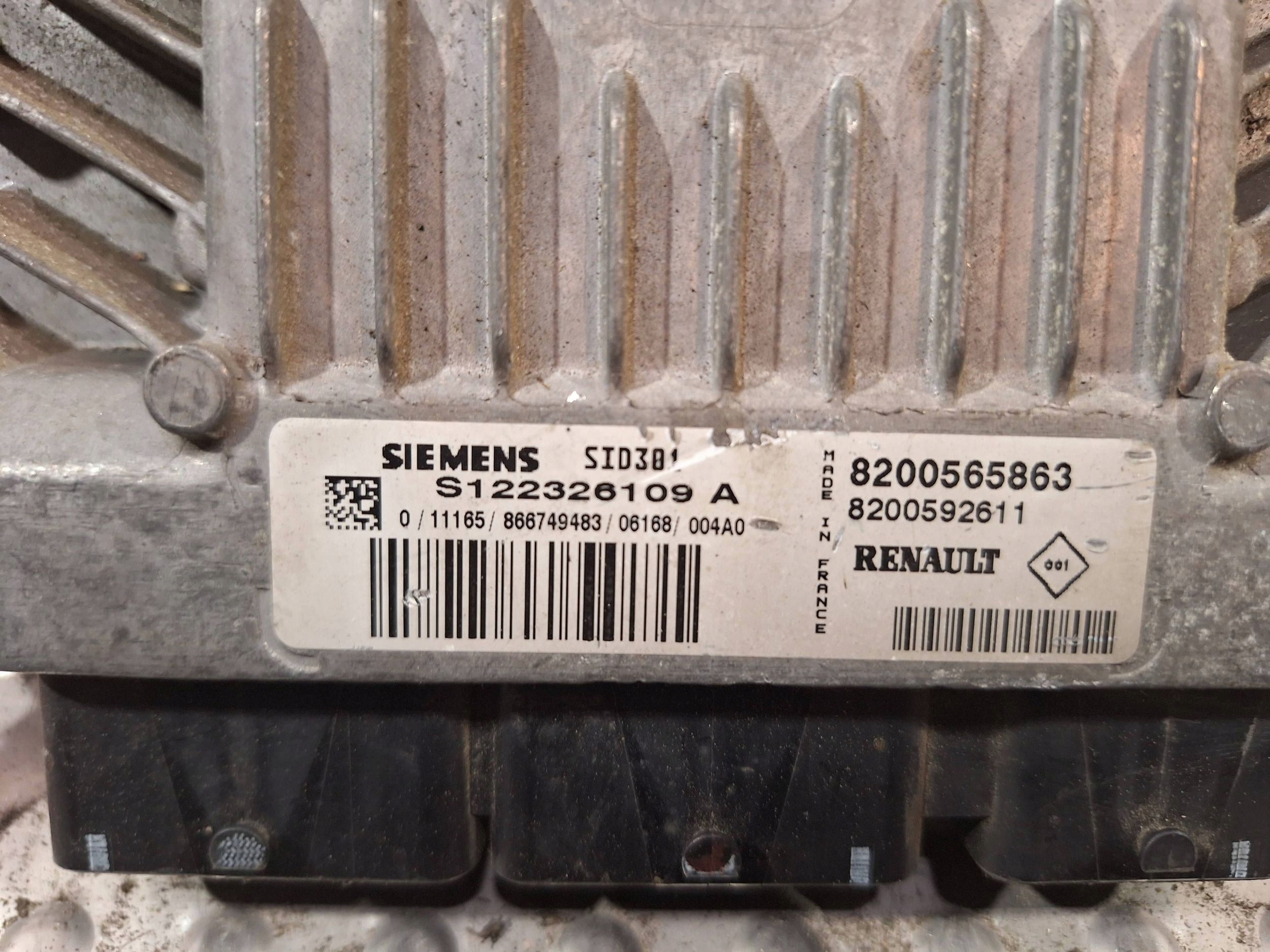 Computer S122326109A 8200592611 8200565863 RENAULT 1.5 DCI
