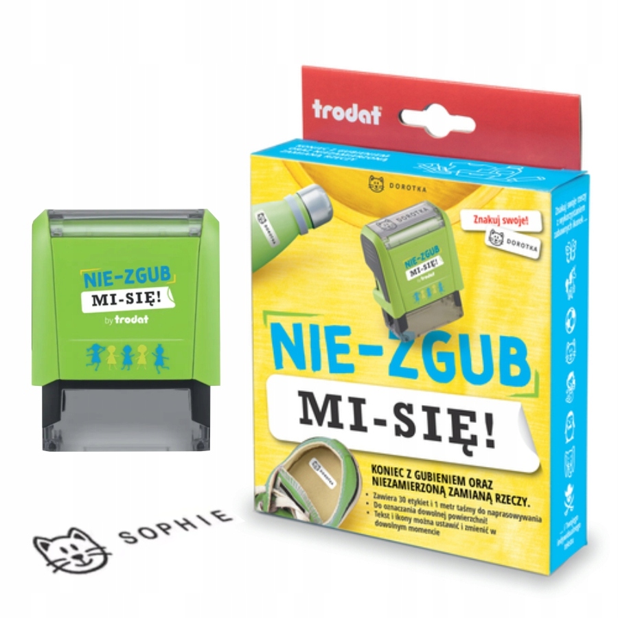 PIECZĄTKA NIE ZGUB MI SIĘ OZNACZANIE UBRAŃ RZECZY DO SZKOŁY DLA DZIECKA