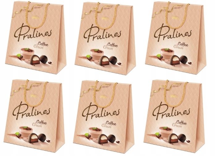 Levně 6x 197g Vobro Pralinky kávovým krémem v krabičce
