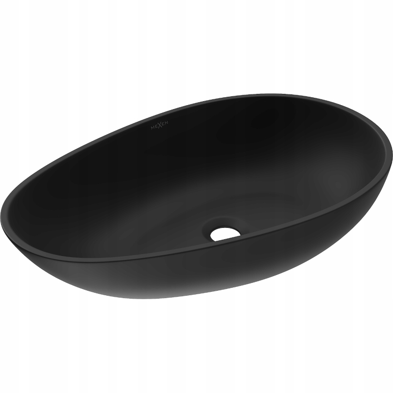 Mexen Nora umyvadlo na desku 60 x 36 cm, Černá