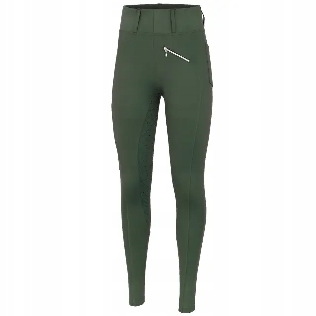 Legginsy jeździeckie damskie Start Hackney ciemnozielone 40
