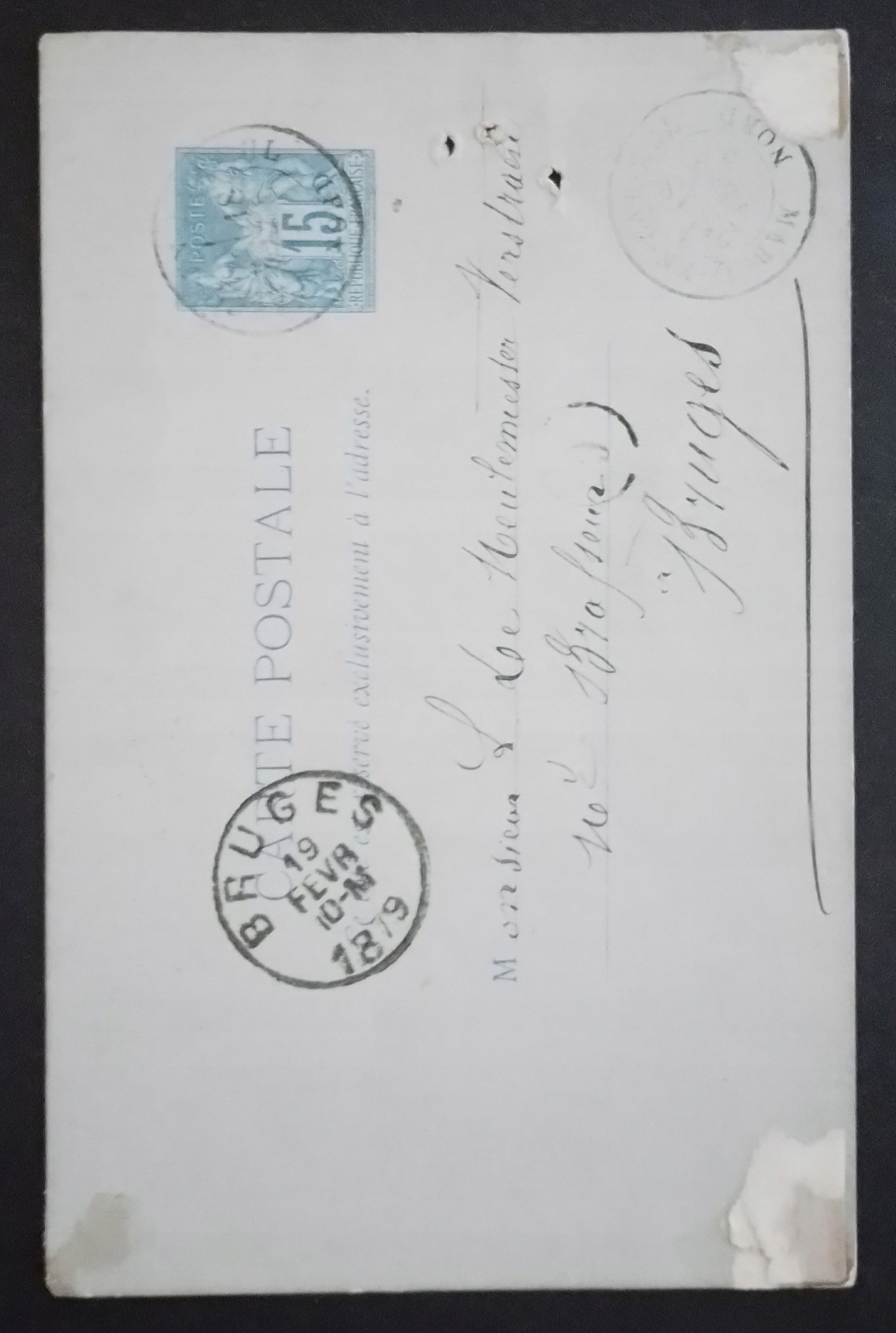 Karta-30 Francja 1879r.