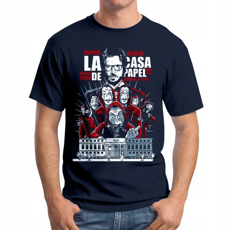 

Koszulka T-Shirt Dom Z Papieru La CasaDe Papel XL