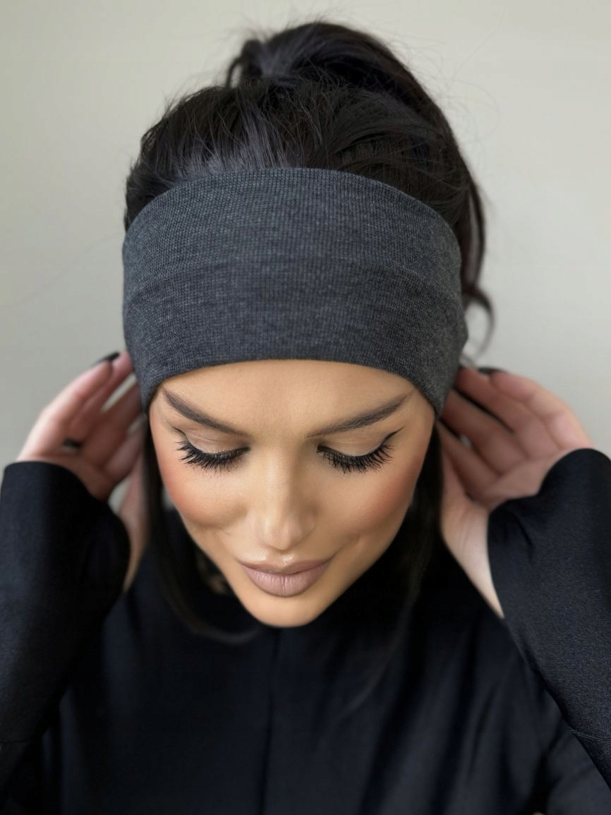 OPASKA DAMSKA NA GŁOWĘ USZY CIENKA LEKKA WYGODNA PROSTA SZEROKA BAWEŁNA KOL Rozmiar uniwersalny