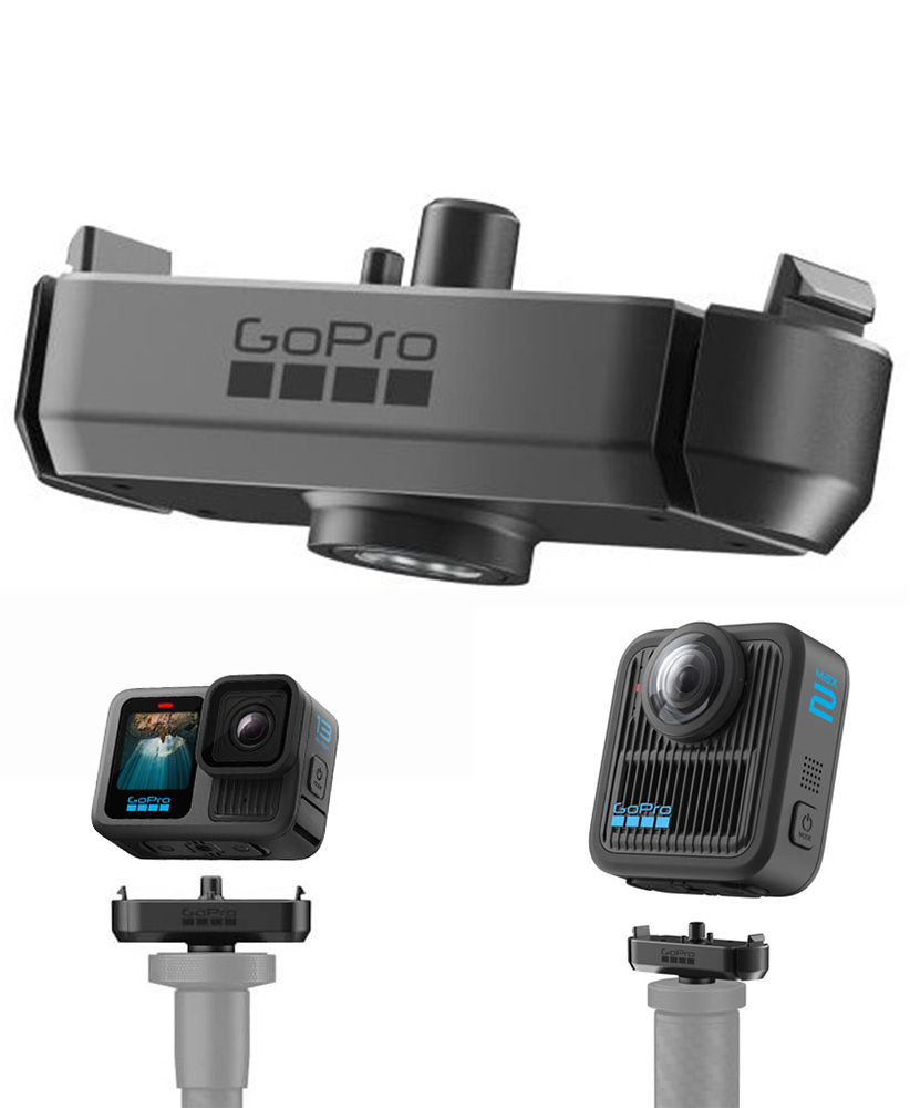 Uchwyt Magnetyczny Zatrzaskowy z Gwintem 1/4-20 Do Kamer Sportowych GoPro