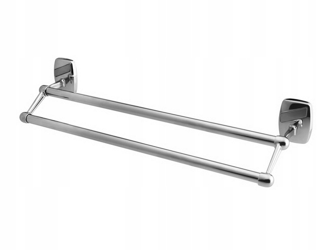 Koupací věšák dvojitý 610 mm chrom Oregon Bisk