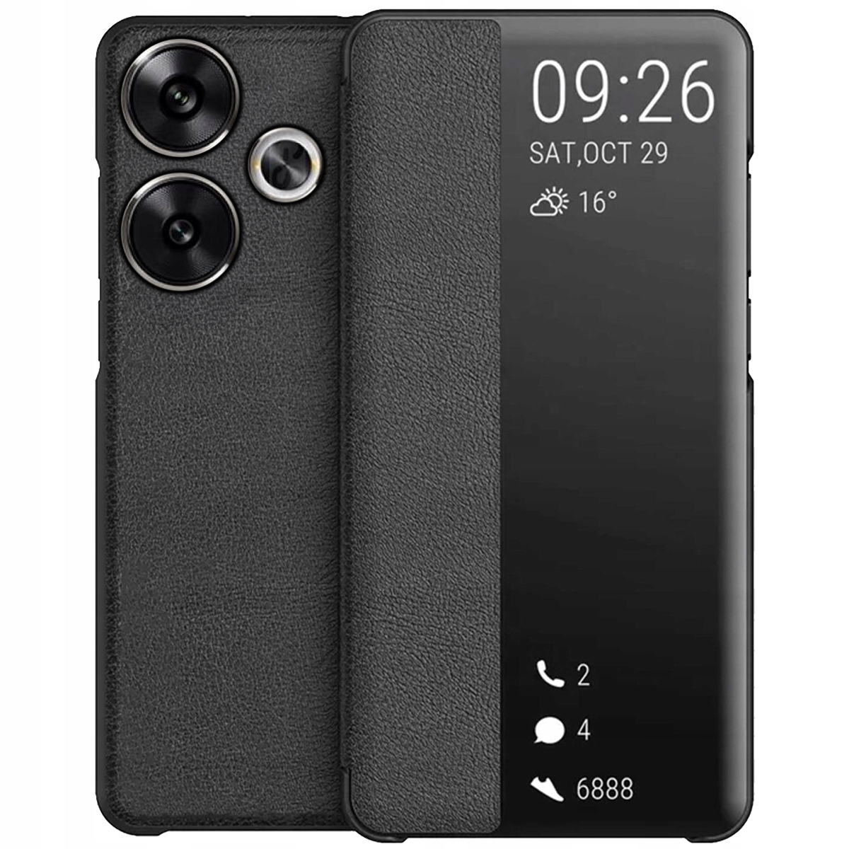 Etui do Xiaomi Poco F6 | SMART VIEW LEATHER Z KLAPKĄ
