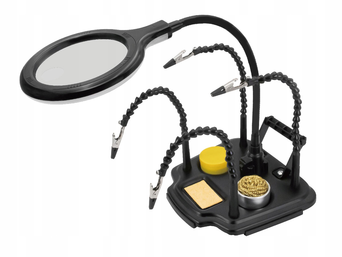 Pomocná ruka s Led lupou pro pájení, Pro'skit
