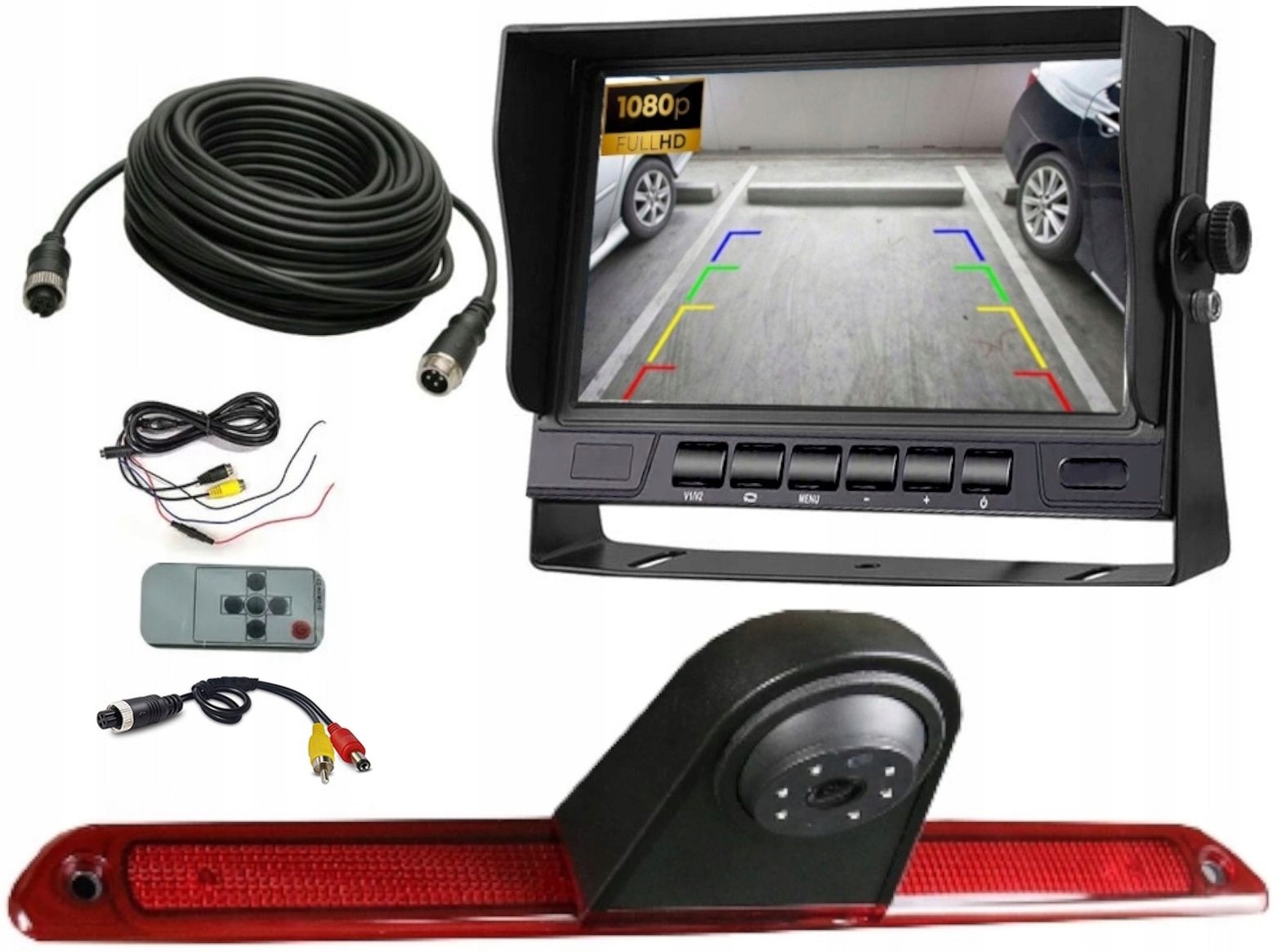 Monitor Cúvacej Kamery Toyota Proace 2007-2016 Full Hd Fisheye 170 Stupňov