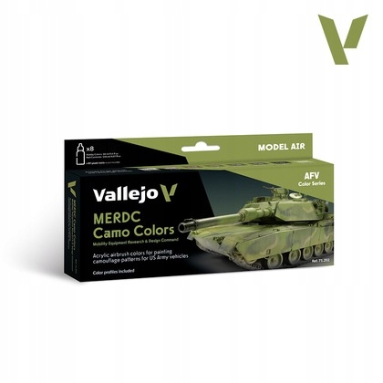Vallejo 71.202 Model Air Afv Merdc Camo Colors (8x18 ml) Vallejo