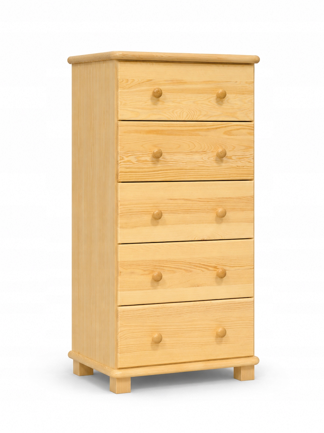 Komoda Dřevěná Skříňka 60X120X42 Borovicová Zásuvky KN22
