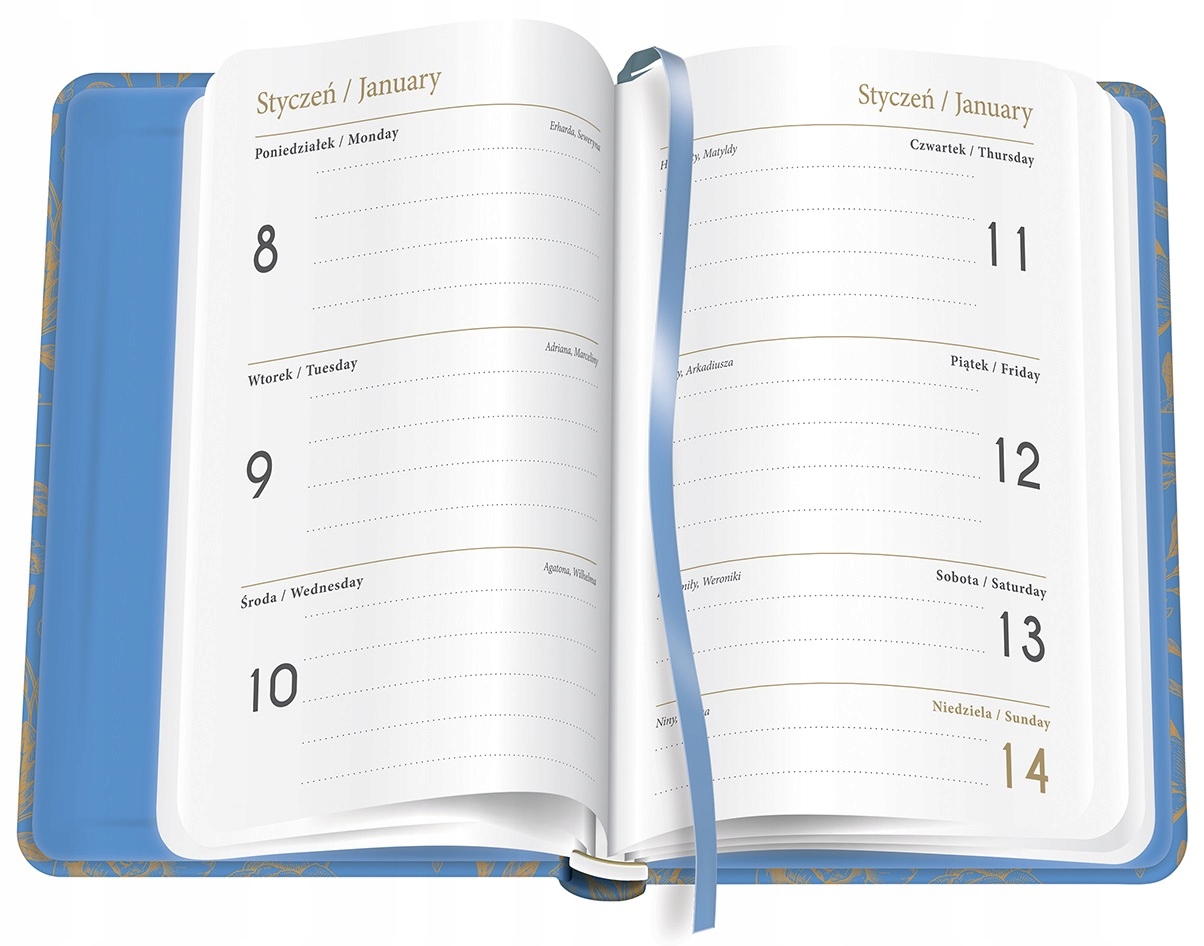 KALENDARZ 2024 A6 PLANER TERMINARZ TYGODNIOWY GLAM Producent Interdruk