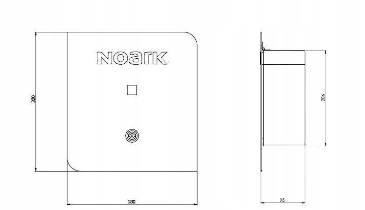 LADOWARKA NASCIENNA T2 1FAZ 32A 7 4kW 110501 NOARK Connector type Type 2
