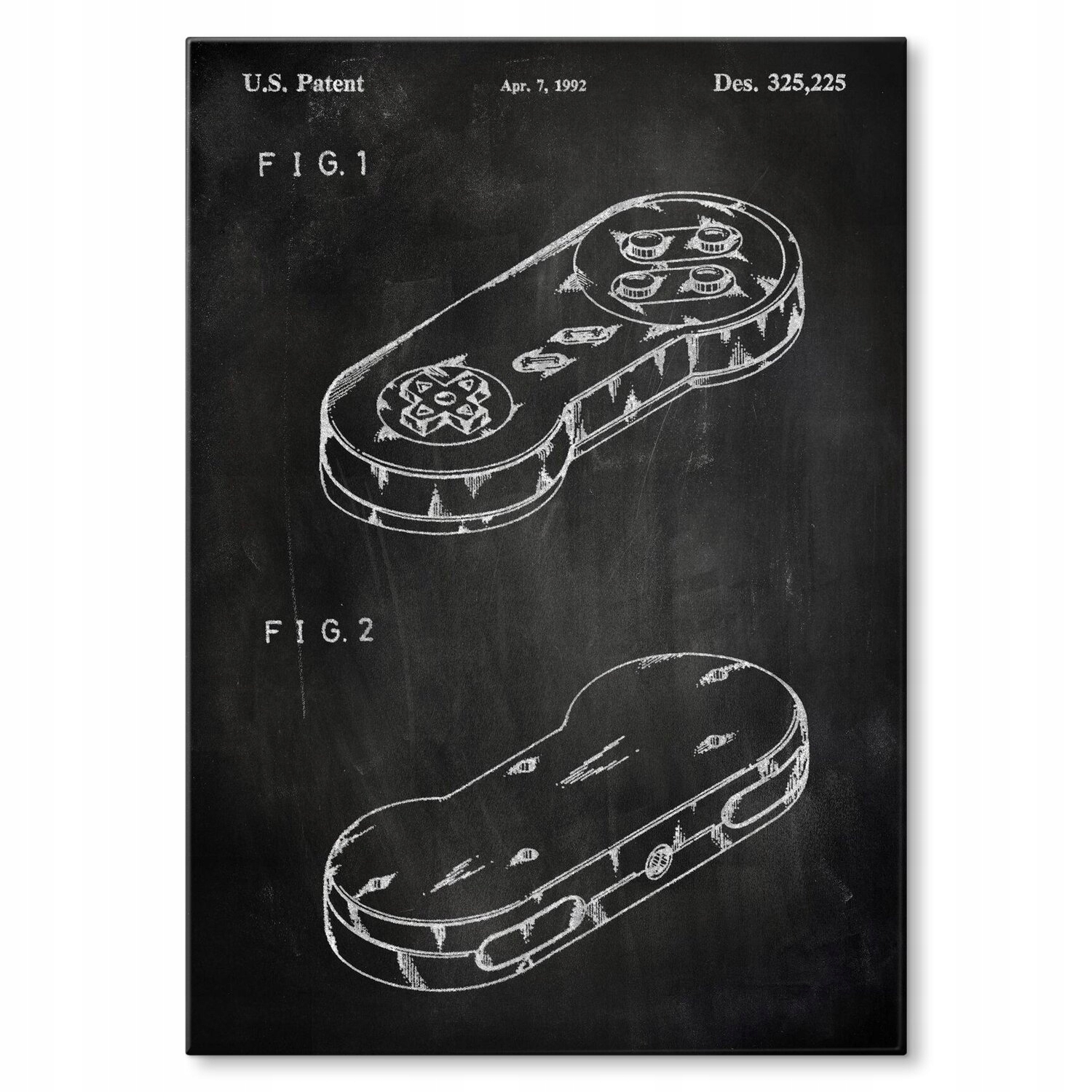 Kovový plakát Gamepad Slate Szyld Plech 30 x 42 cm Dárek