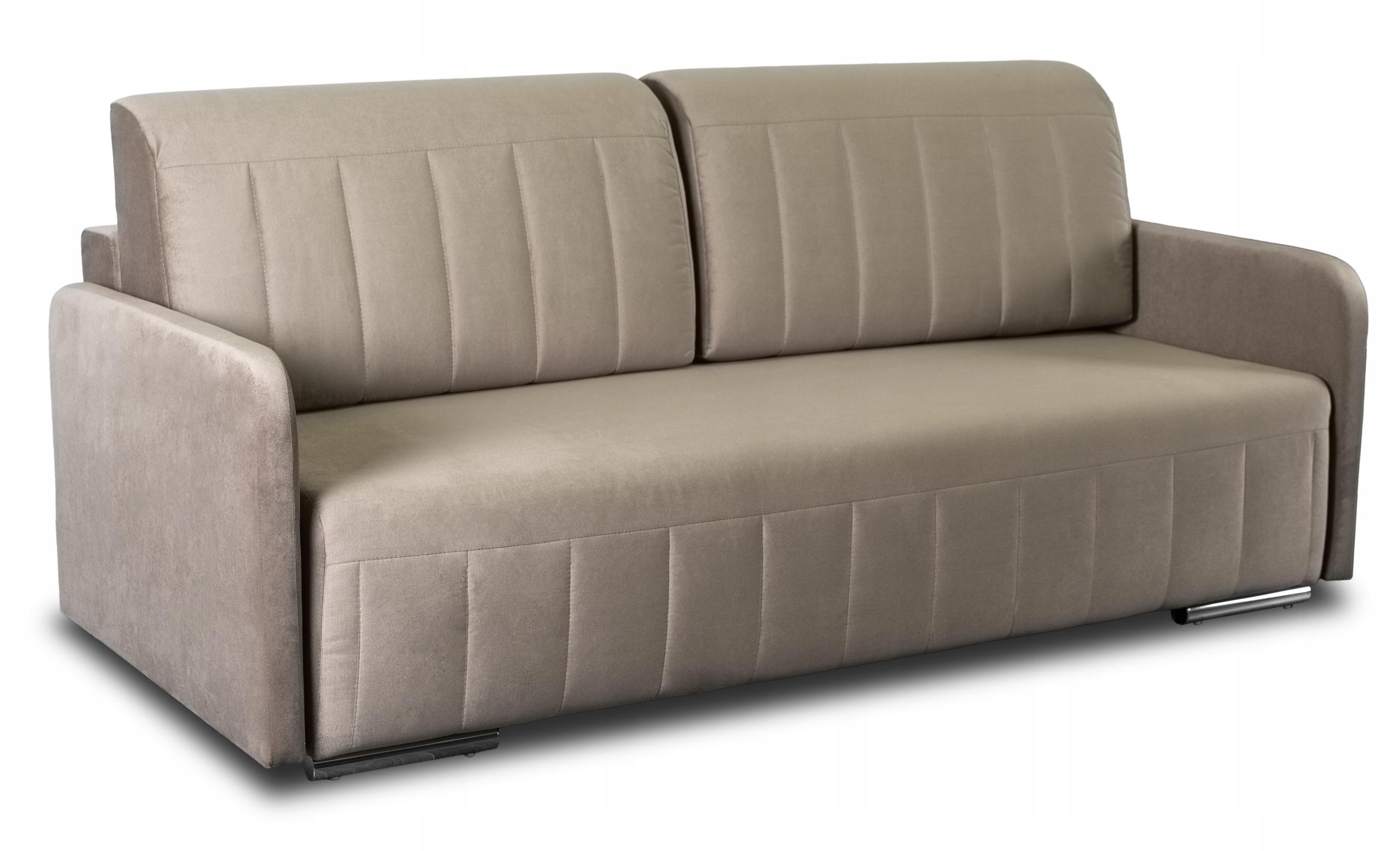 Rozkládací pohovka s funkcí spaní, dvoumístná pohovka, béžová Lumo