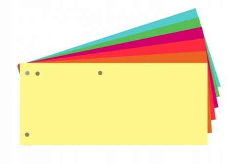 

Przekładki do segregatora Tres mix1/3 A4 100 sztuk