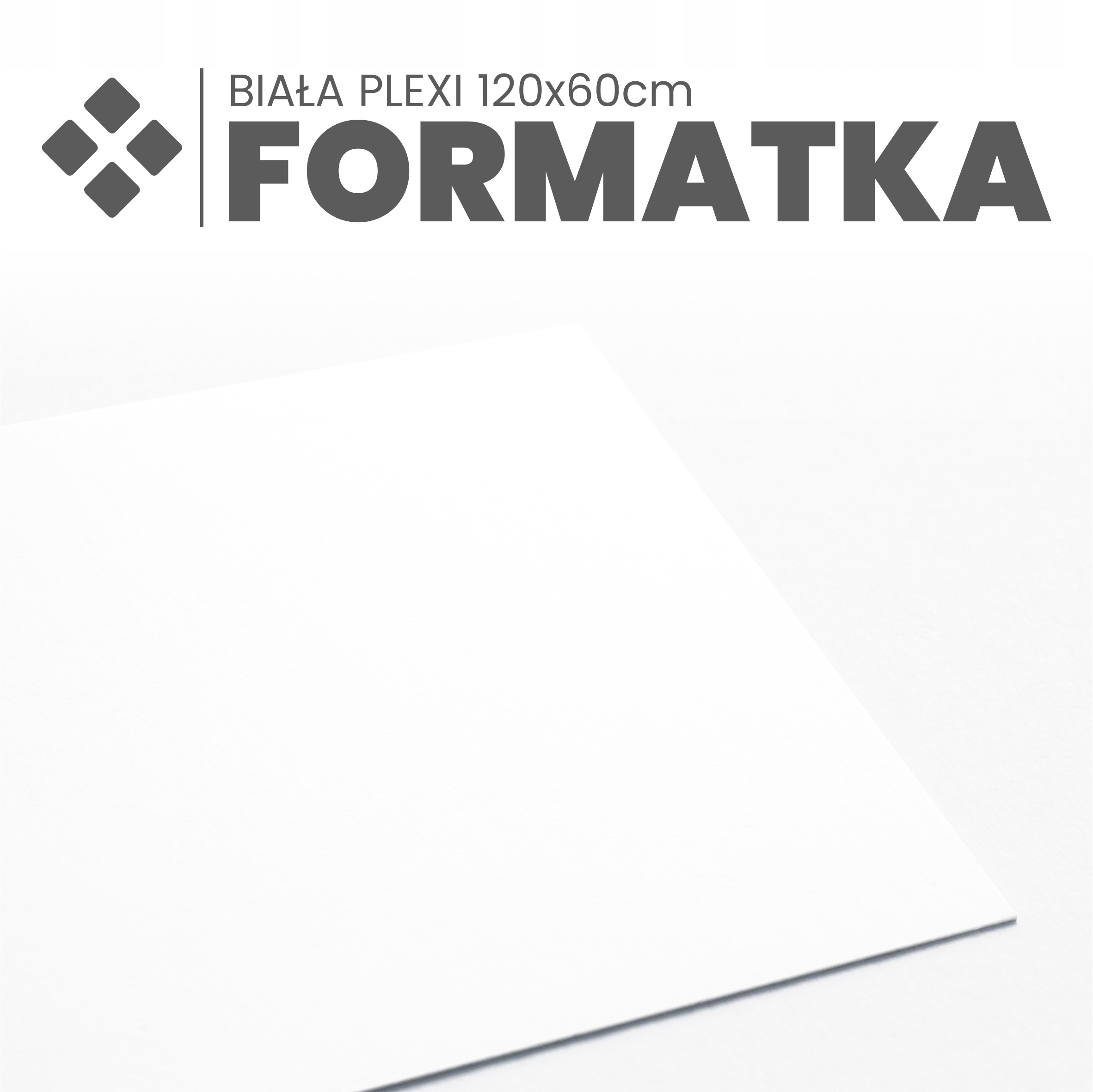 Formatka plexi biała szkło akrylowe pleksi plexa 120x60cm