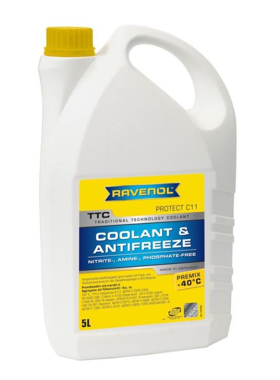 Ravenol Płyn Do Chłodnic Ttc C11 Premix -40°C 5L Żółty