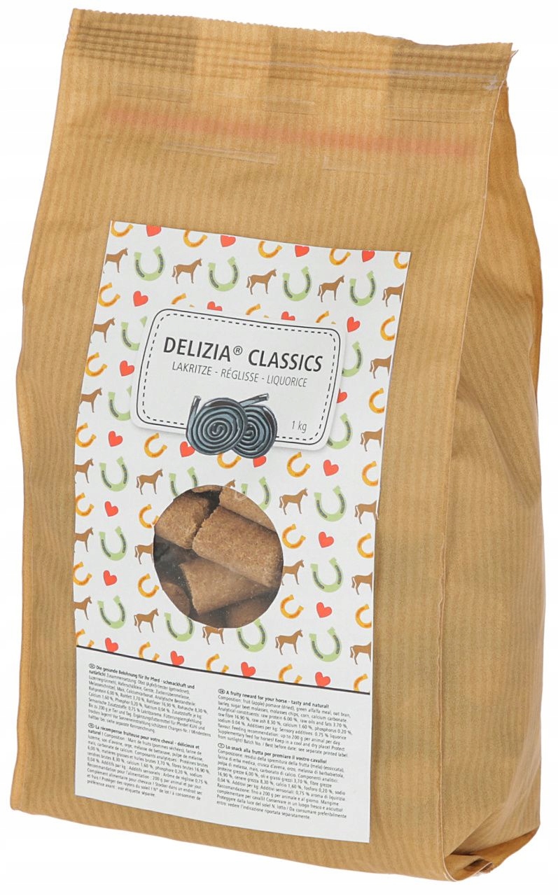 

Smakołyki dla konia Delizia Classic, lukrecja 1 kg