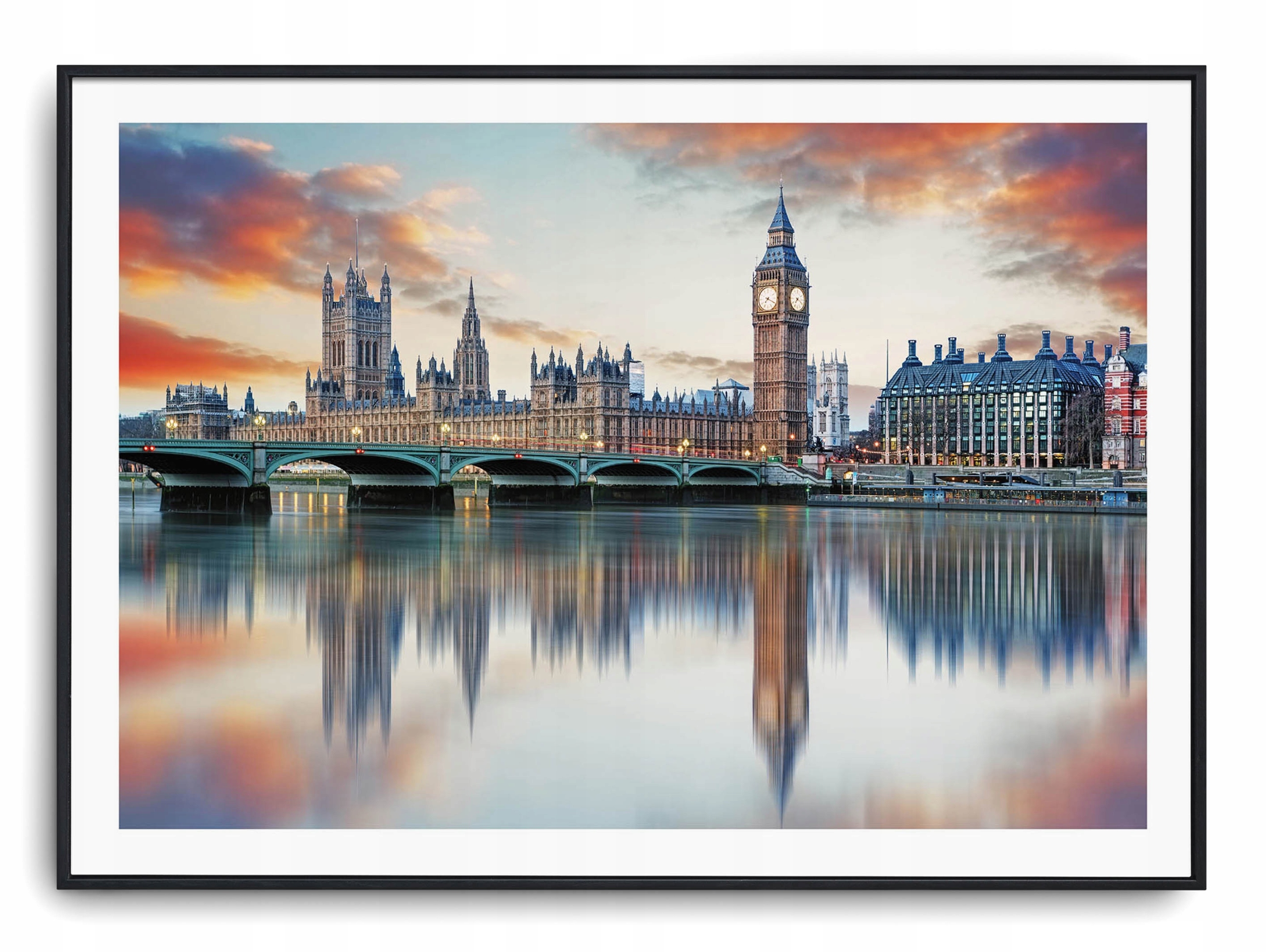 

Plakat r B2 70x50 cm Big Ben Parlament Panorama Uk