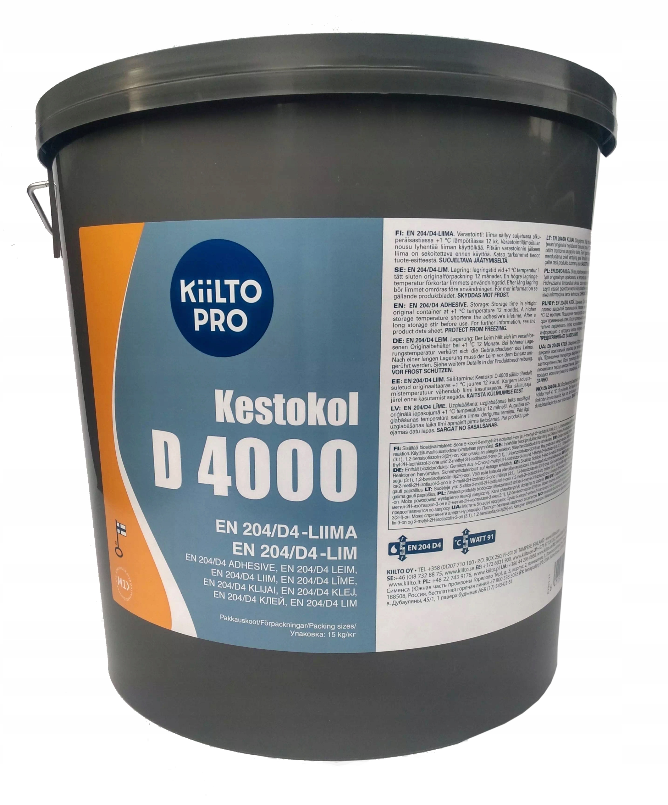 Lepidlo na dřevo Kiilto Kestokol D4000 třída D4 15KG originální balení