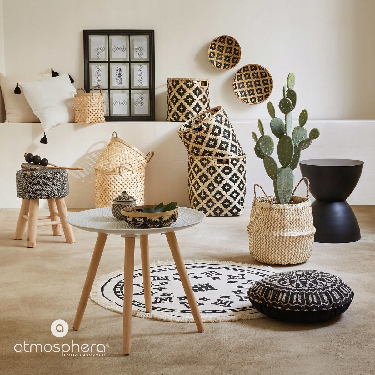 DYWAN OKRĄGŁY Z FRĘDZLAMI BOHO STYL ETNO WZÓR 90cm Długość (cm) 90