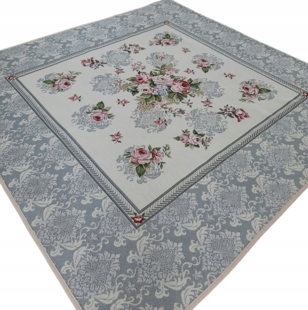 Ubrus 100x100 cm 386GR Roses Grey