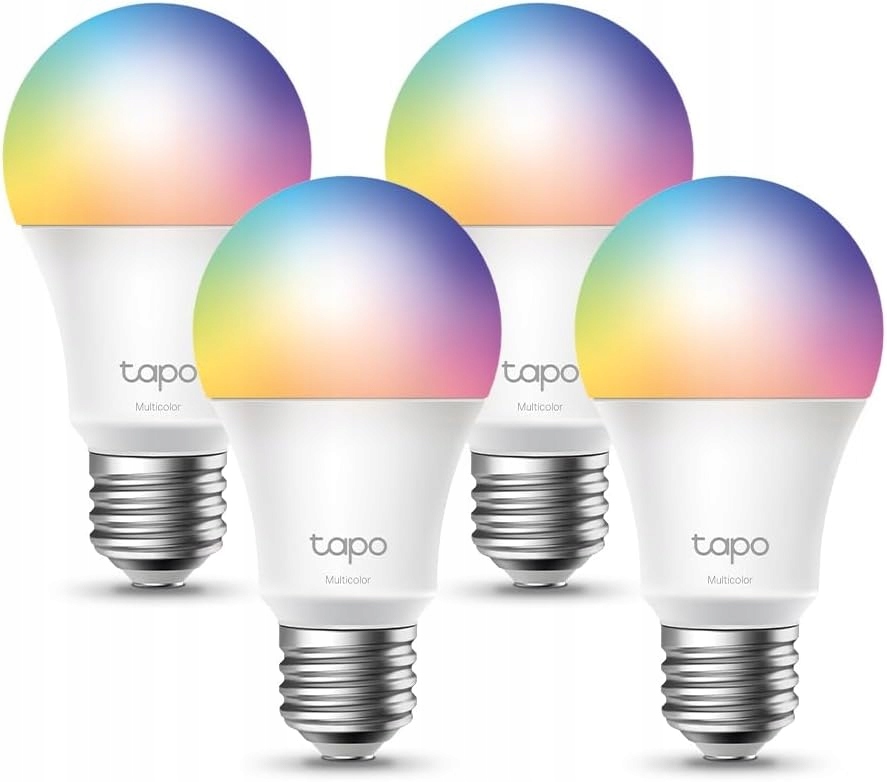 Led Žárovka E27 Wifi Rgb Sada 4 Ks Regulace Jasu Barev Smart App