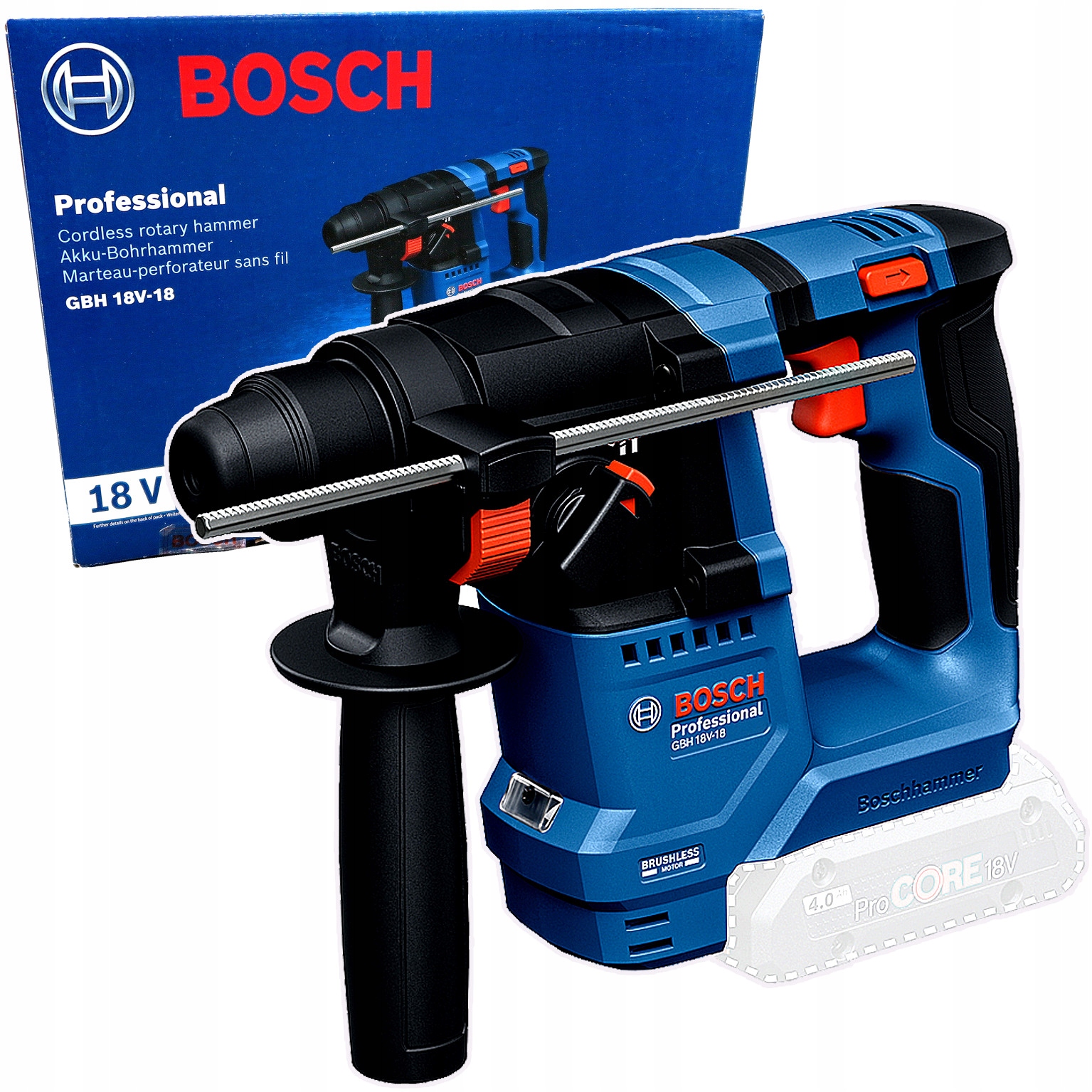 Młoto wiertarka akumulatorowa Bosch Gbh 18V-18 0611927000 Sds+ 1,5J