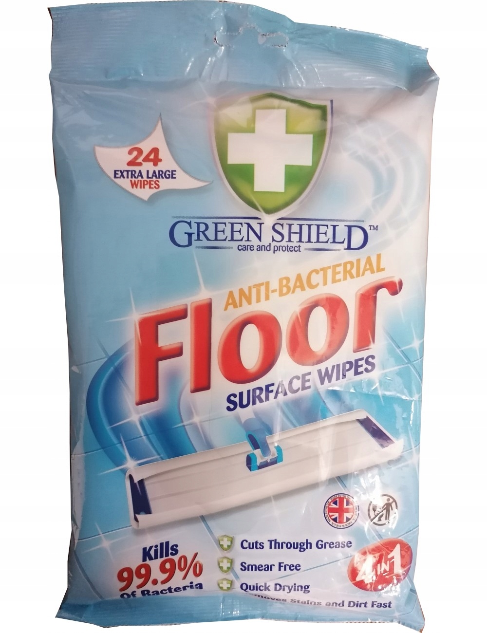 

Green Shield chusteczki nawilżane do podłóg 40 4w1