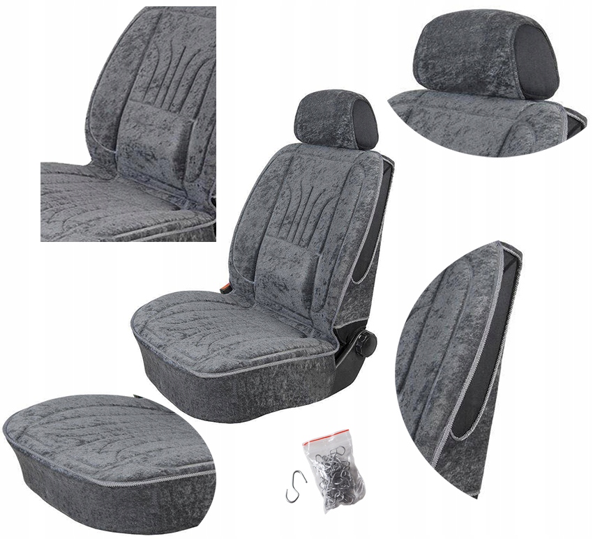MATA UNIWERSALNA POKROWIEC NA FOTEL SAMOCHODOWY ERGONOMICZNA GRUBA MOCNA Model Pokrowiec profilowany XL