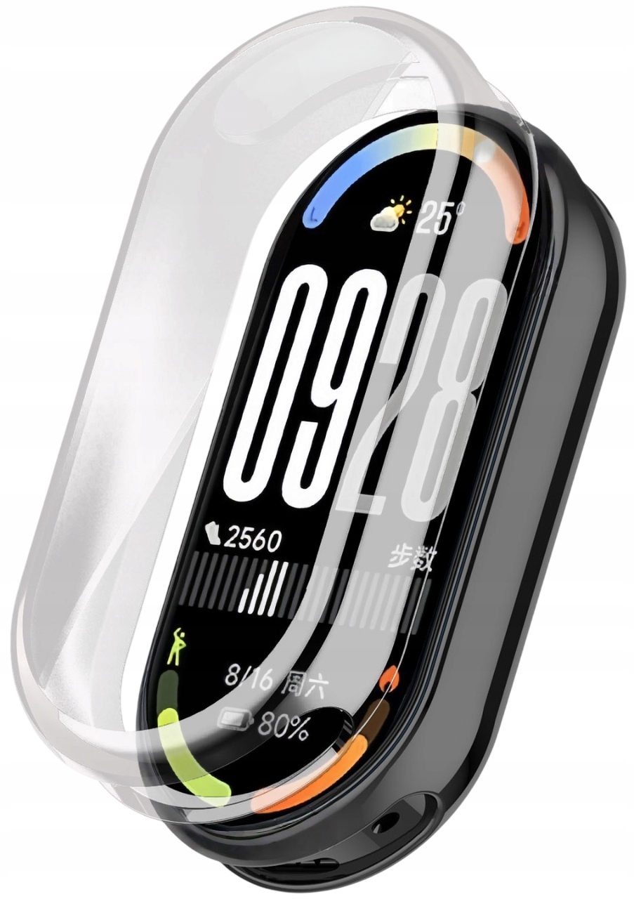 Pełne etui 360° RabbitMob Case 2w1 do Xiaomi Mi Smart Band 10 Bezbarwny