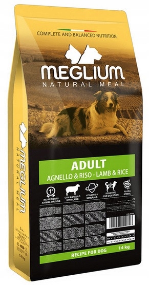 Meglium Dog Adult Jehněčí & Rýže 14kg
