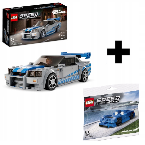 Lego Speed Nissan Skyline Gtr R34 Set 76917+ Lego 30343 Dárková Sada