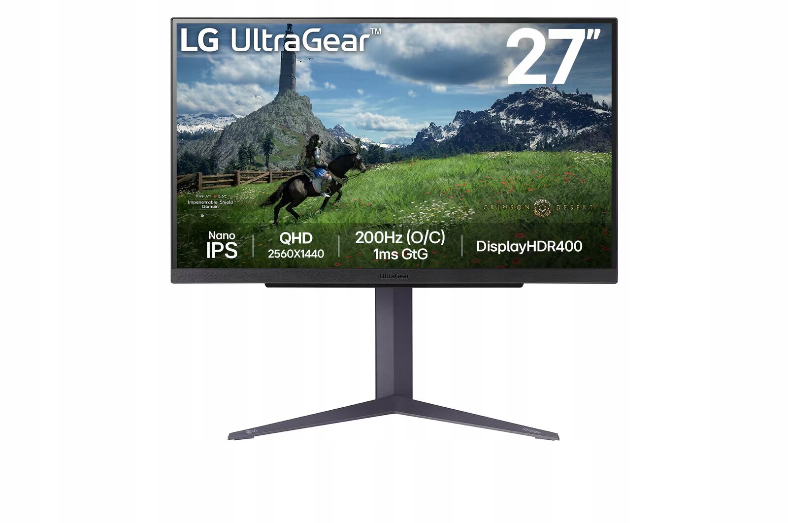 Lg UltraGear/ 27GS85Q-B/ 27"/ Ips/ Qhd/ 180Hz/ 1ms/ Black/ 2R 27GS85Q-B…