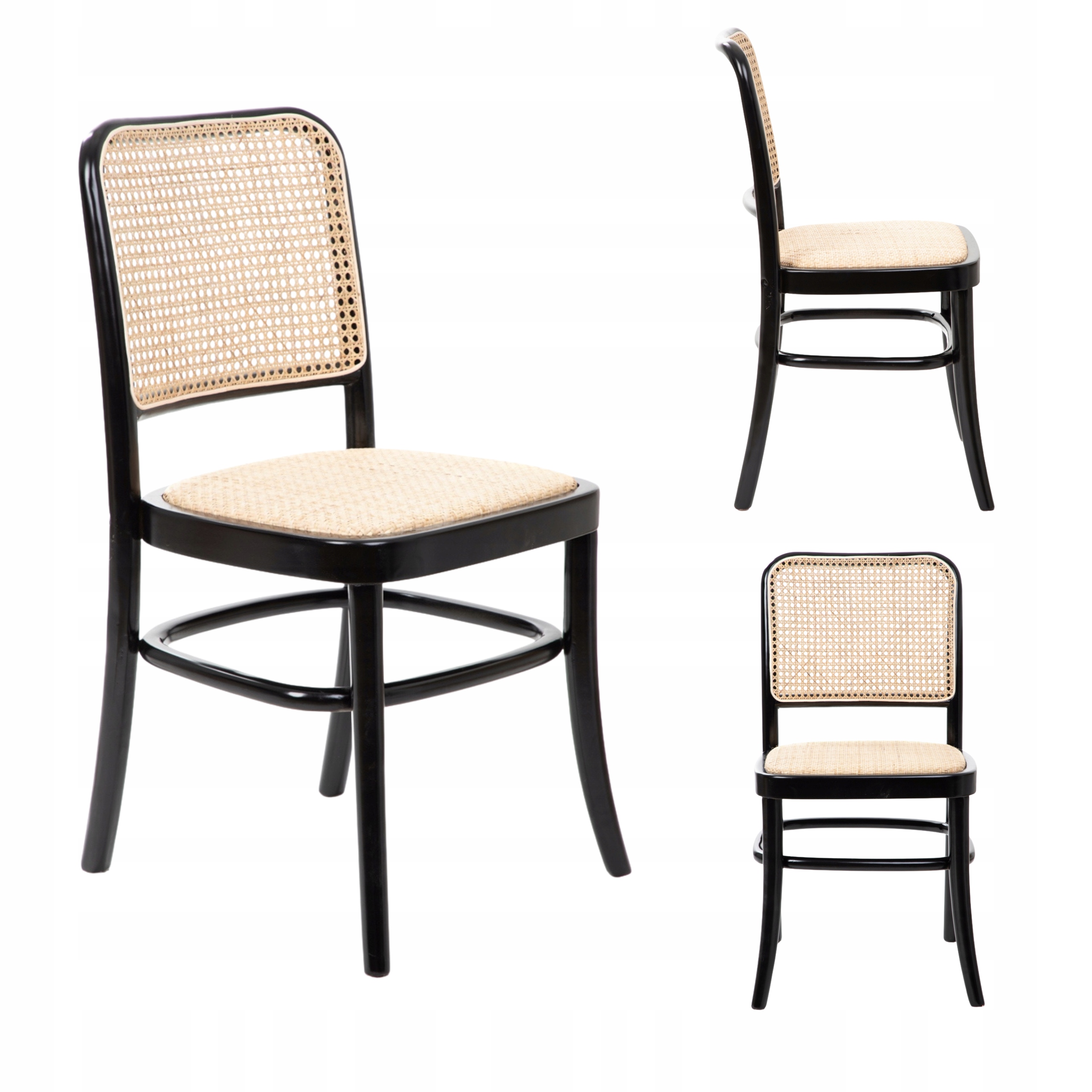 Křeslo Legno ratanové černé 49x45x83 cm Homla