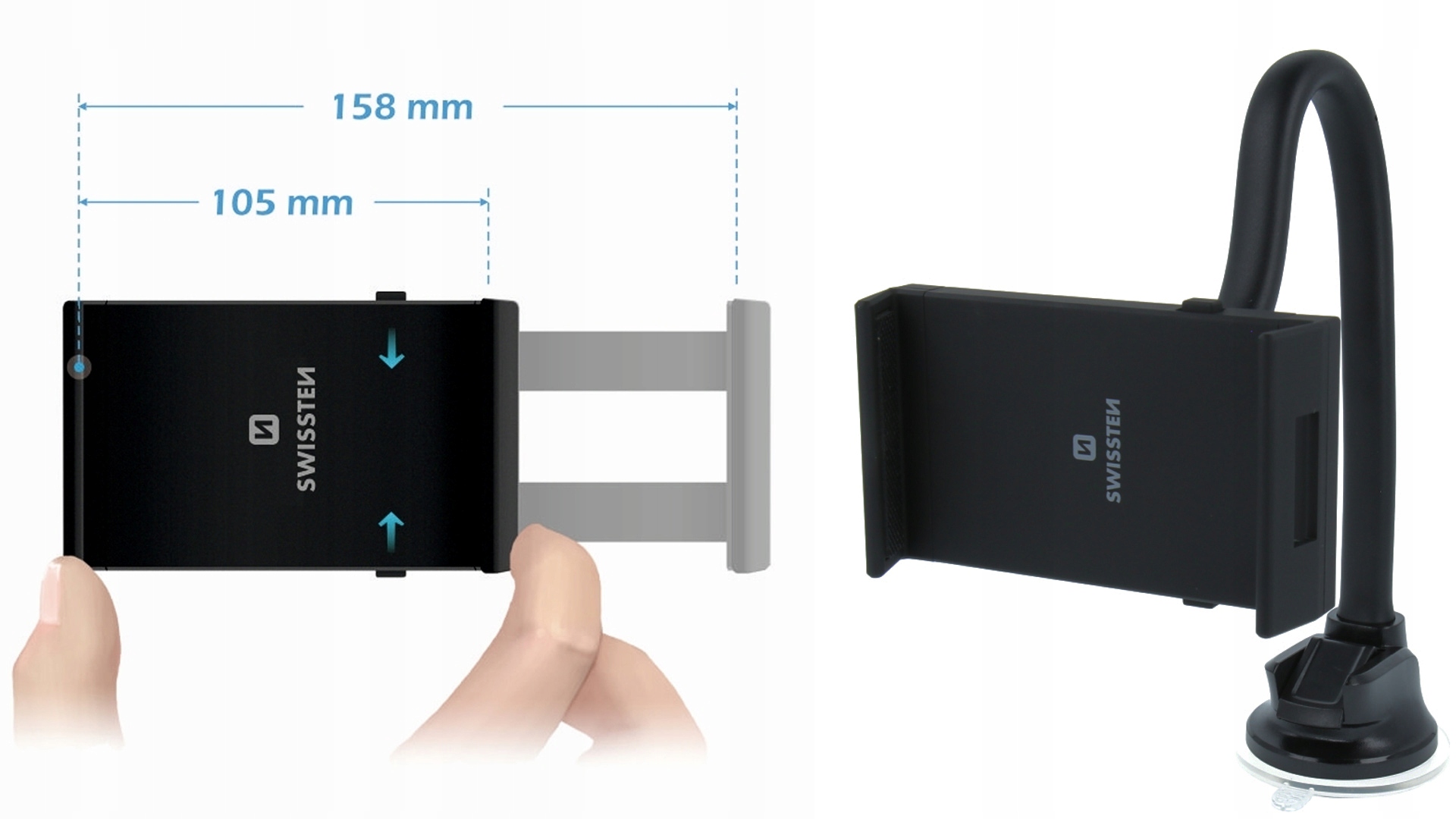 SWISSTEN Samochodowy uchwyt na tablet tel do 10" Producent inny