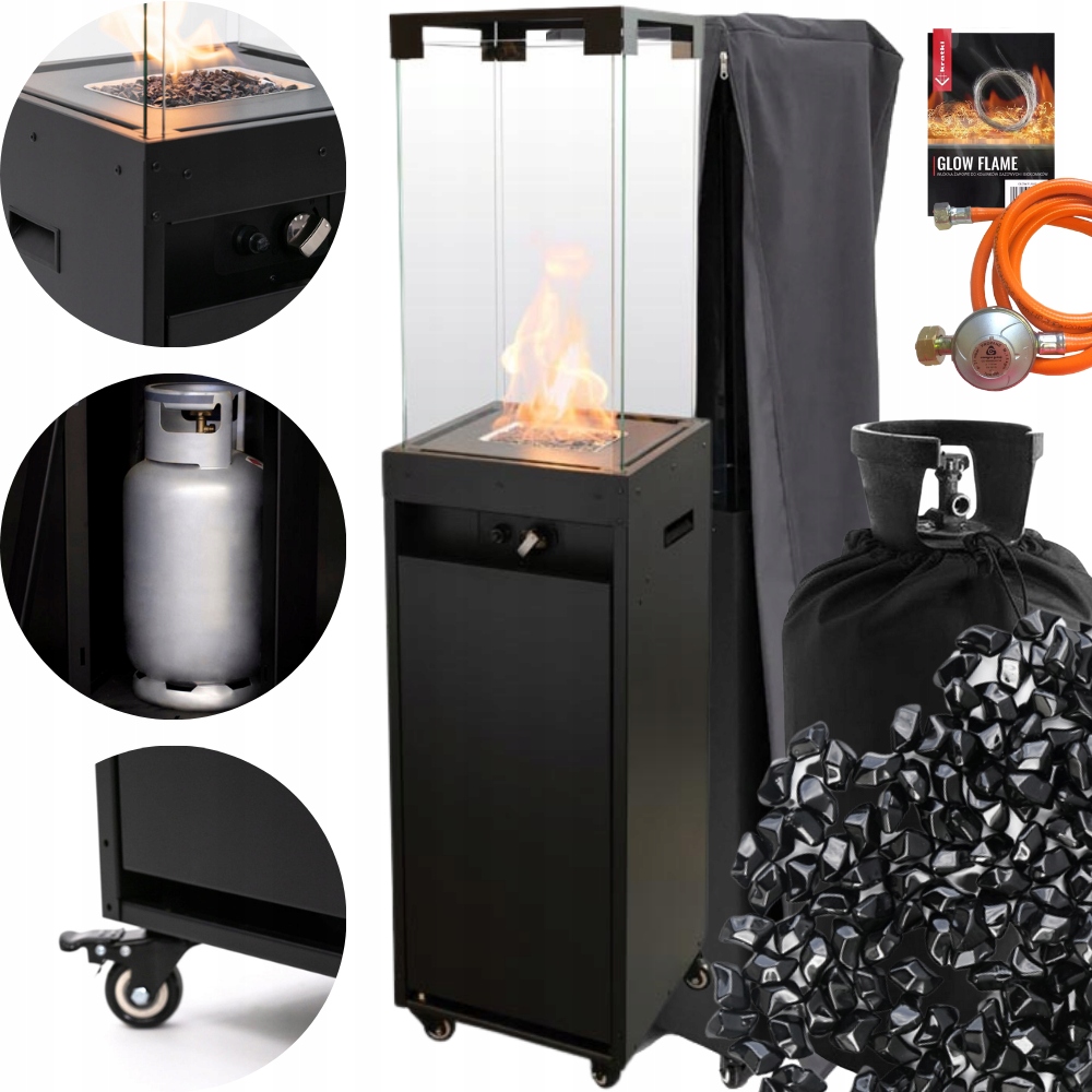 Vykurovací dáždnik Záhradný ohrievač Planika Faro 8 kW s krytom Darček