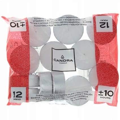 

12 szt Podgrzewacze Duże świeczki Tealight XL