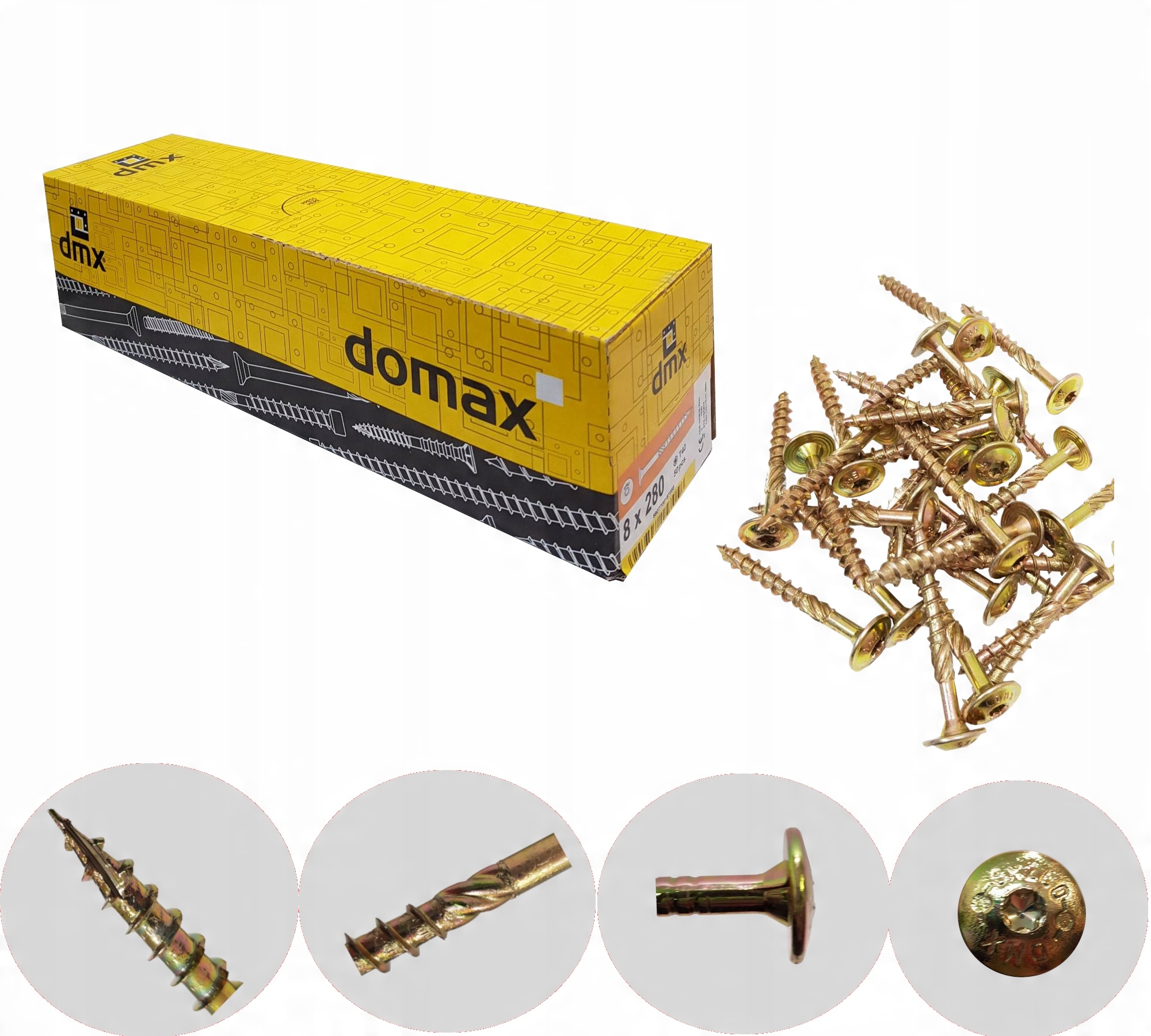 

Wkręty do drewna konstrukcyjne talerzykowe 5x70mm