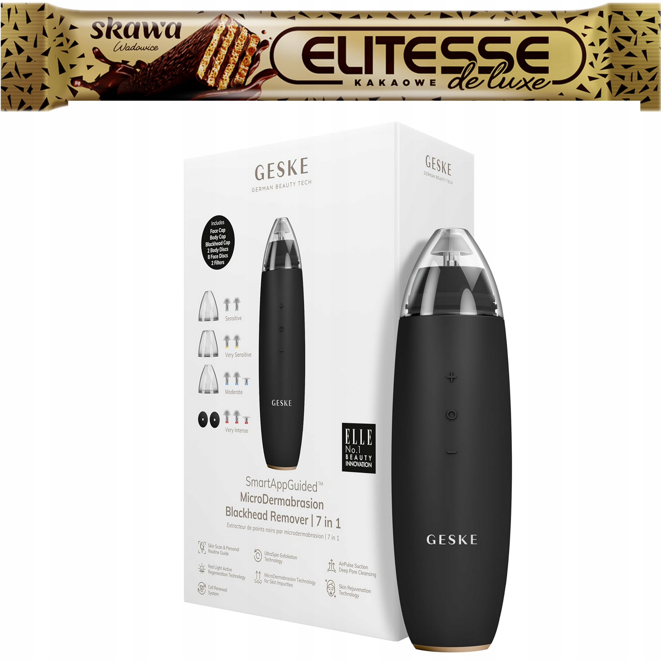 Geske Mikrodermabraze 7v1 pro odstranění černých teček a pórů, čištění pleti