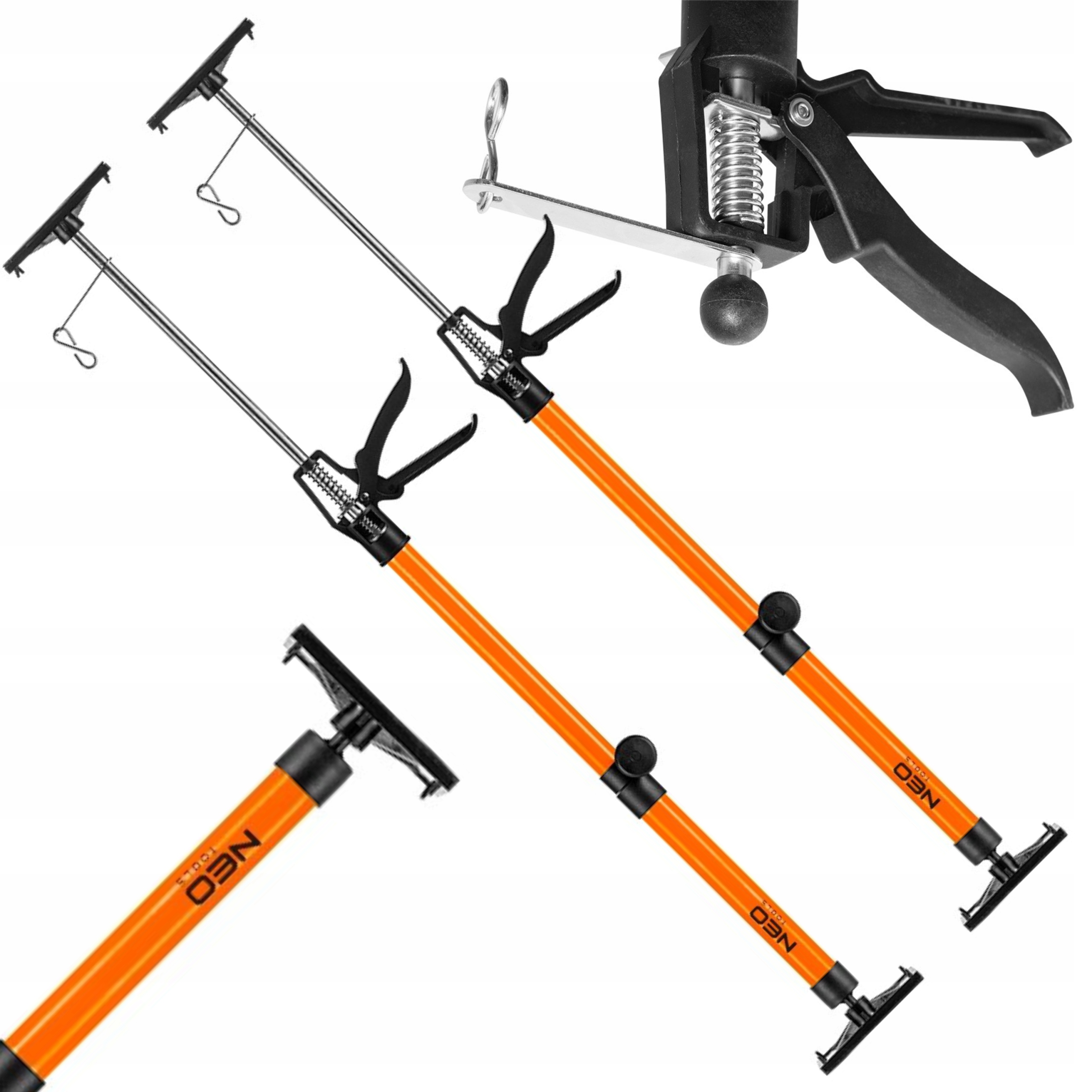 NEO 2x PODPORA TELESKOPOWA SUFITOWA 50-115 CM PŁYT