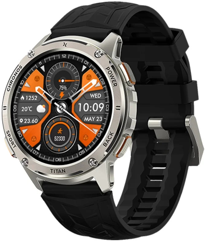 Smartwatch Maxcom FW110 Titan Chronos srebrny