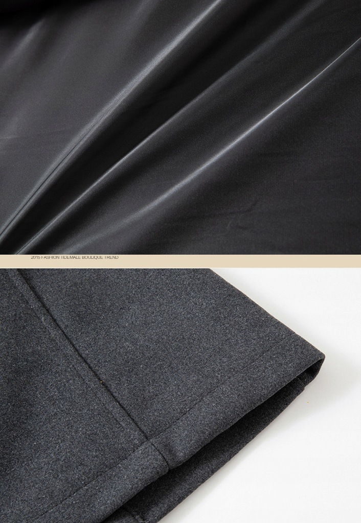 PŁASZCZ MĘSKI ZIMOWY KLASYCZNY Wełna Elegancki M Zapięcie zatrzask