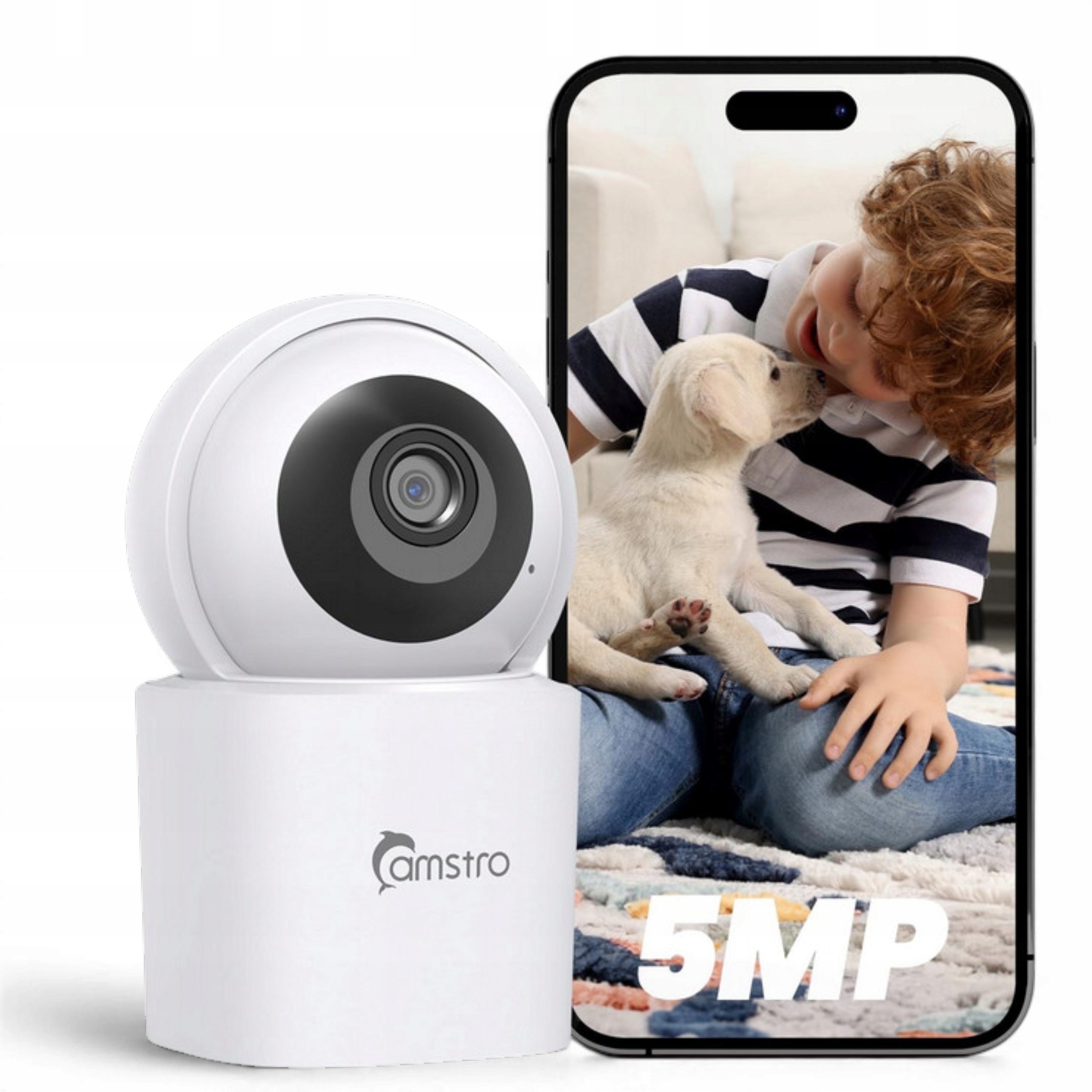 Vnitřní 3K kamera – WiFi 360°, noční, inteligentní náhled, zabezpečení domu