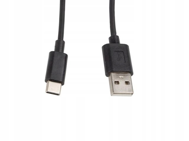 Kabel Lanberg CA-USBO-10CC-0010-BK USB 2.0 typu A M - USB typu C M 1m kolor